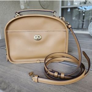 Coach Limited Edition Lunch Pail Tan Crossbody Bag Gold/Light Saddle